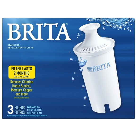 Brita Standard Filter Pitcher Replacement Filter NEW 3 Pack Water Filters - Picture 1 of 4